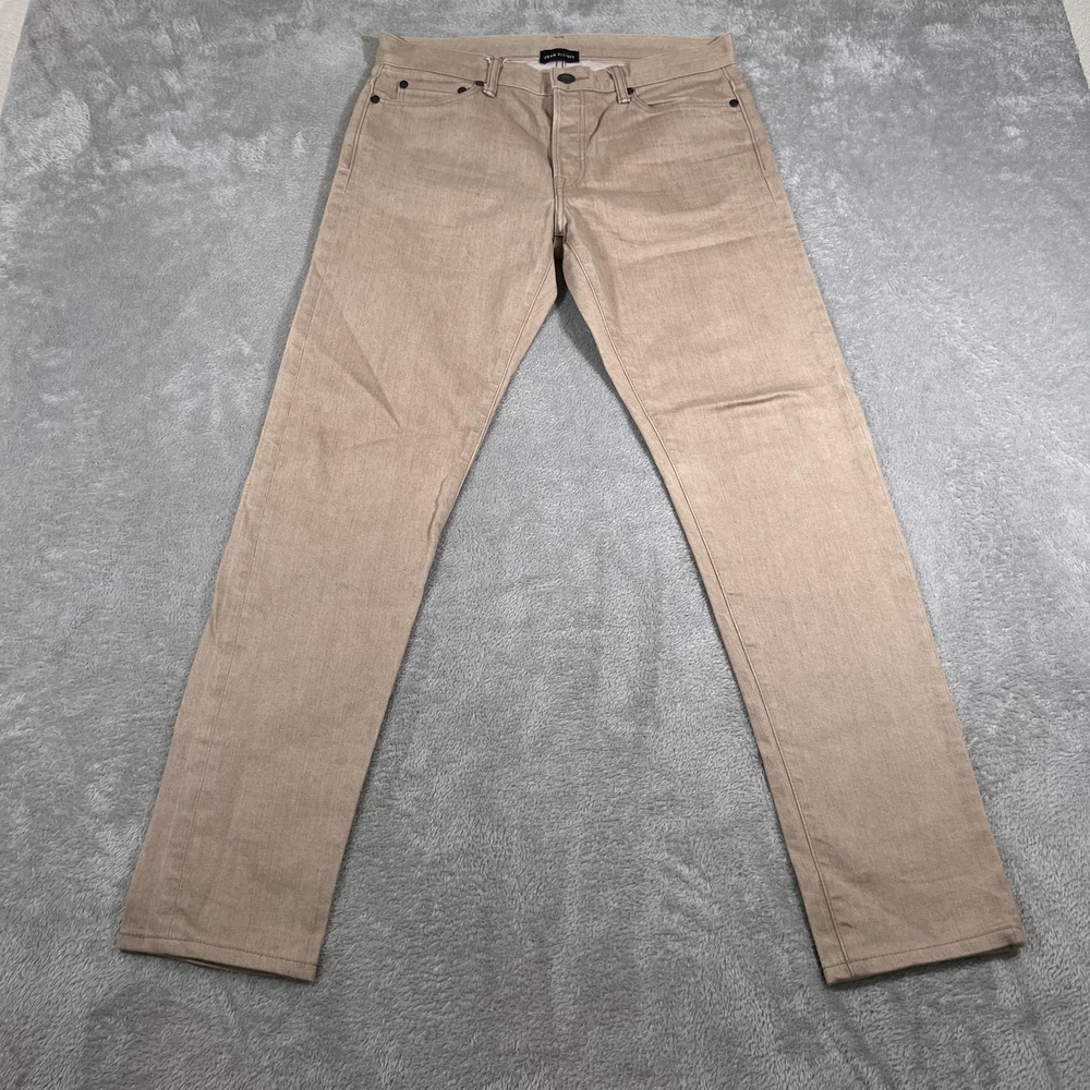 John Elliott Jeans Mens 30 Beige Tan Denim 5 Pocket Minimalist Casual Streetwear